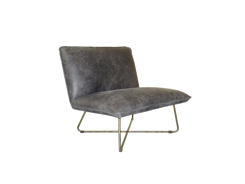 Bespoke Brown Iron Frame Dining Chair