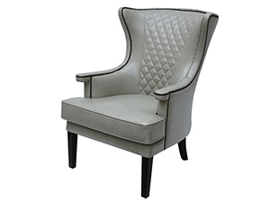 Slope Arm Leather Armchair