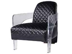 Armchair in Vintage Leather Seat