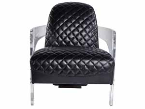 Armchair in Vintage Leather Seat