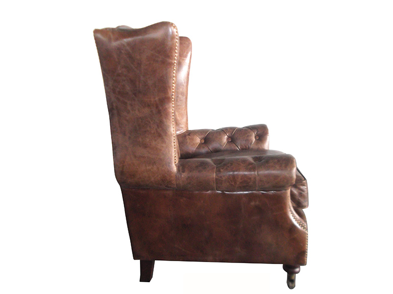 Brown Leather Chesterfield