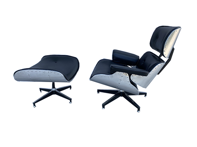 Aluminum Leather Recliner Chair