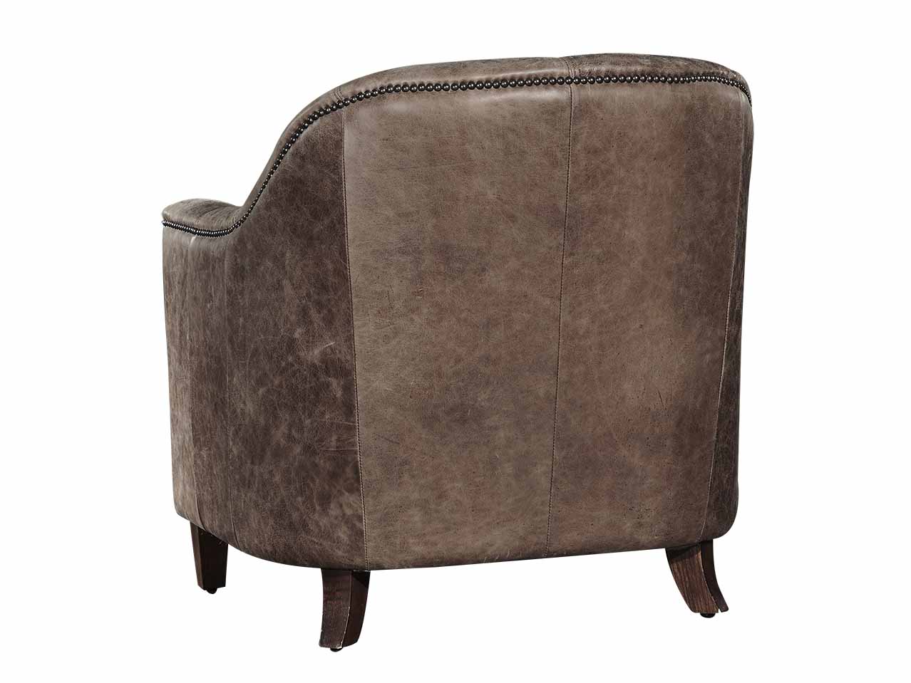 Cigar Color Tub Leather Chair