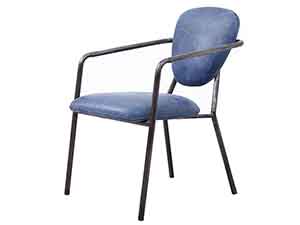 Iron Tube Antique Leather Chair