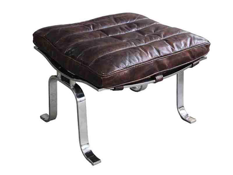 Black Vintage Leather Acrylic Armchair