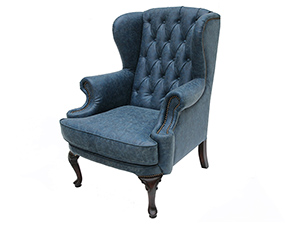 Single Button Tufted Armchair