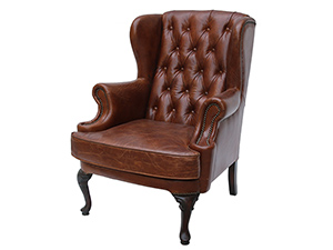 Retro Big Single Button Tufted Armchair