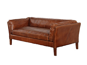 Brown Leather Club Chair