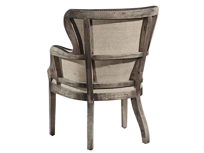 Solid Wood Legs Vintage Leather Chair