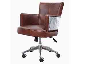 Swivel Aviator Armchair with Wheels