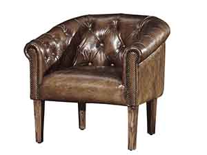 Tub Chair in Vintage Leather