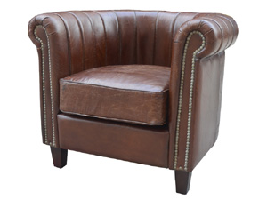 Tub Vintage Leather Armchair
