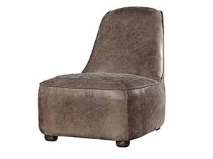 Vintage Leather Chairs without Arms