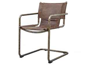 Vintage Leather Industrial Chair