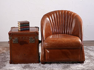 Vintage Saddle Armchair