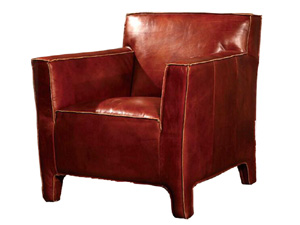 Vintage Old Leather Chair for Hotel