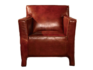 Vintage Old Leather Chair for Hotel