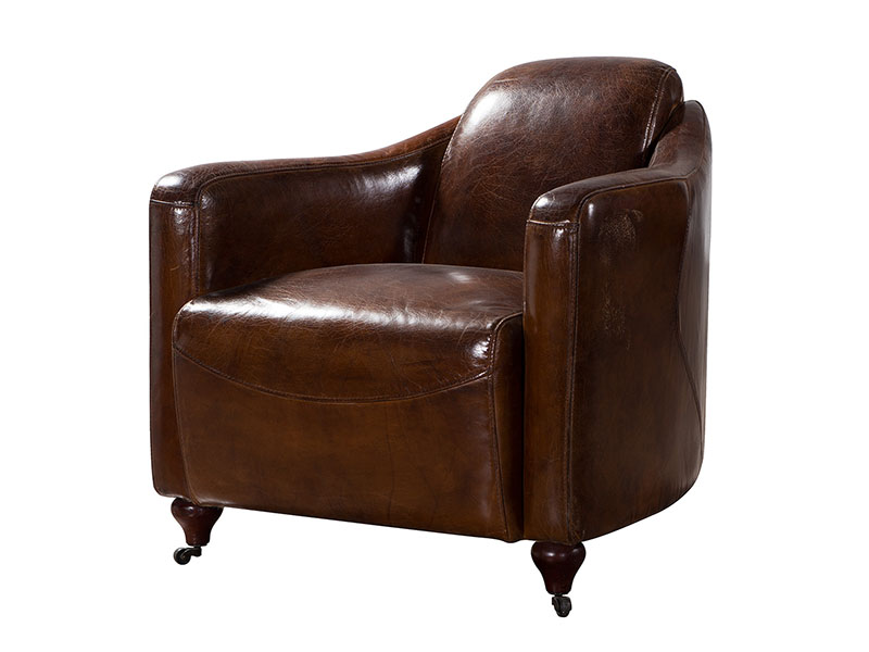 Brown Leather Armchair