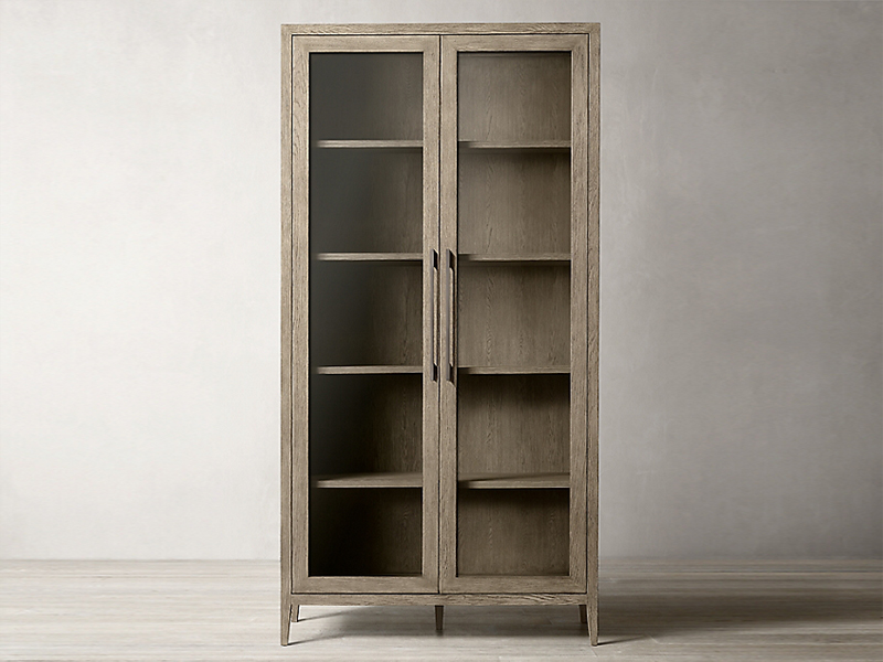 Oak Wood Display Cabinet