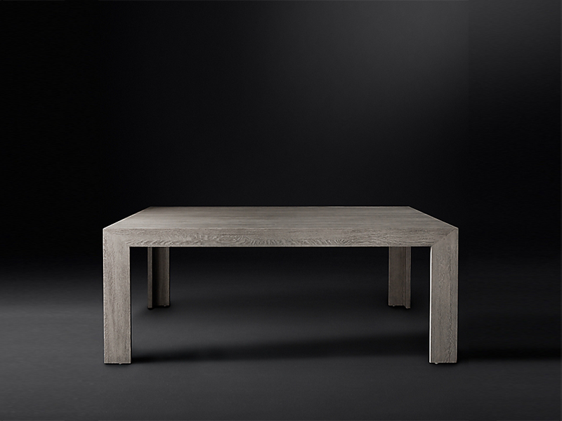 Rectangular Solid Wood Oak Dining Table