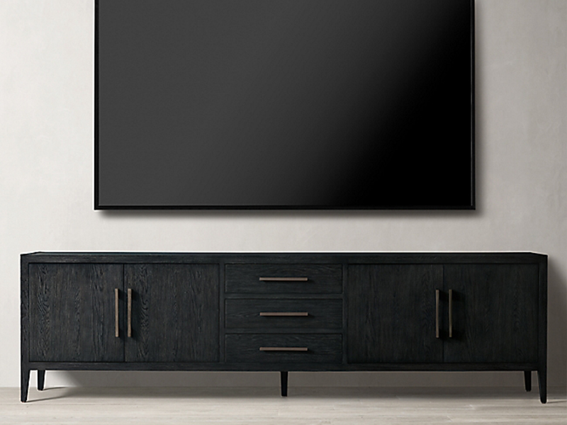 Modern Hotel White Oak Tv Cabinet