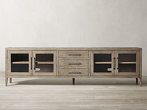  TV Console Unit with Open Storage Shelving