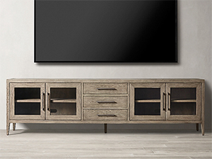  TV Console Unit with Open Storage Shelving