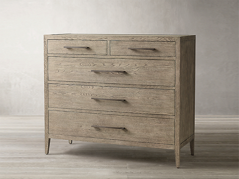 Solid Wooden Oak Drawer Storage Cabinet