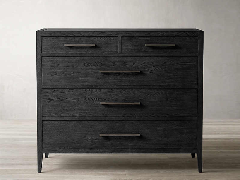 Solid Wooden Oak Drawer Storage Cabinet