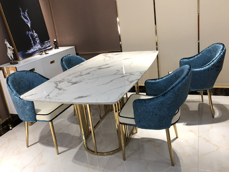 Modern Velvet Upholstered Restaurant Dining Chair