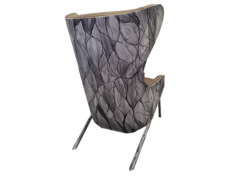 Fabric Upholstered Leisure Lounge Chairs With Arms