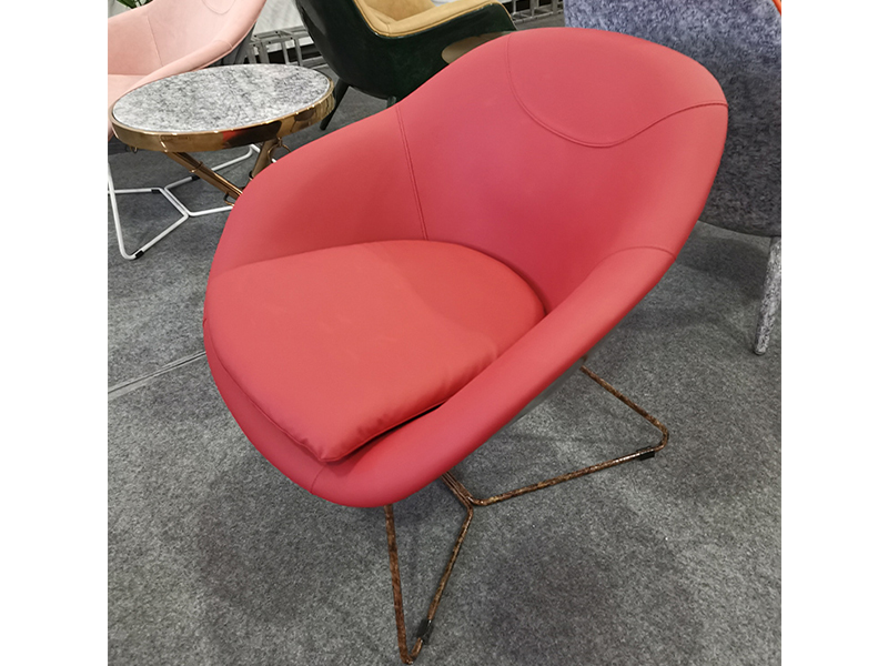 Fabric Upholstered Leisure Lounge Chairs With Arms