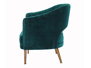 Golden Leg Luxury Modern Velvet Club Chair