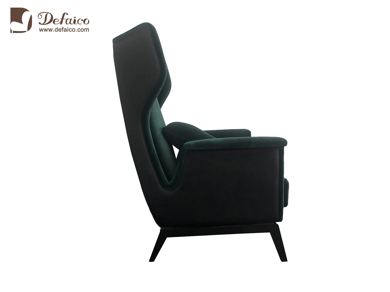 Velvet Wing Accent Chair
