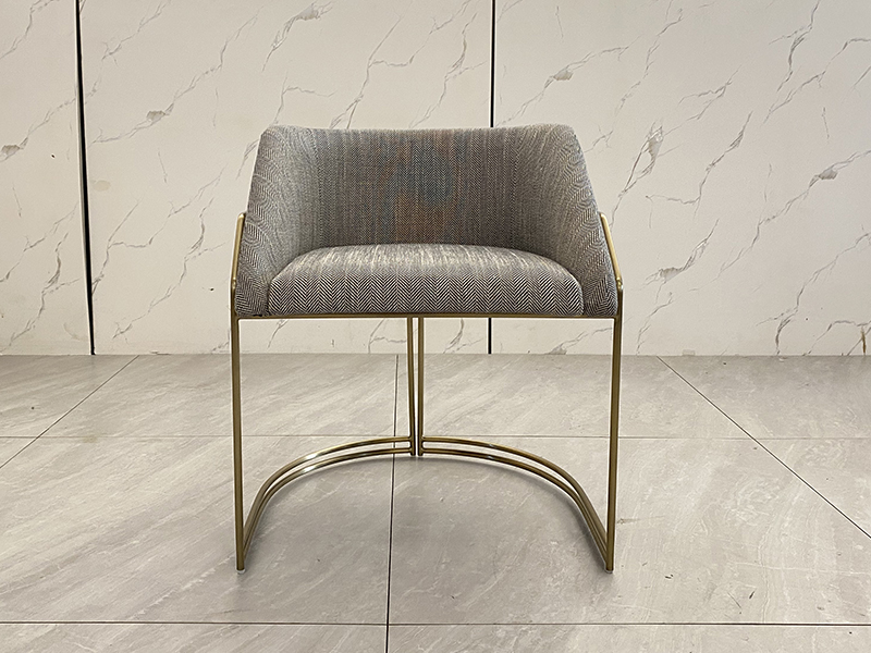 Black White Tufted Velvet Leather Dining Chair