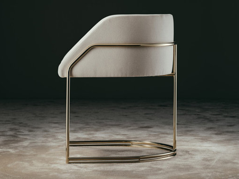 Black White Tufted Velvet Leather Dining Chair