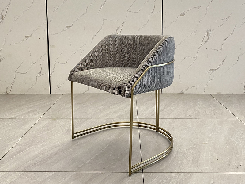 Black White Tufted Velvet Leather Dining Chair