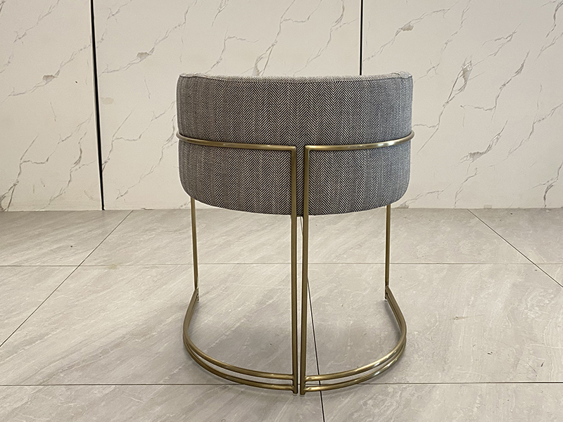 Black White Tufted Velvet Leather Dining Chair