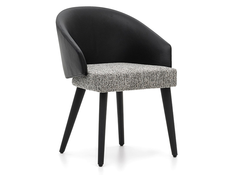 Luxury European Modern Fabric Dining Chair