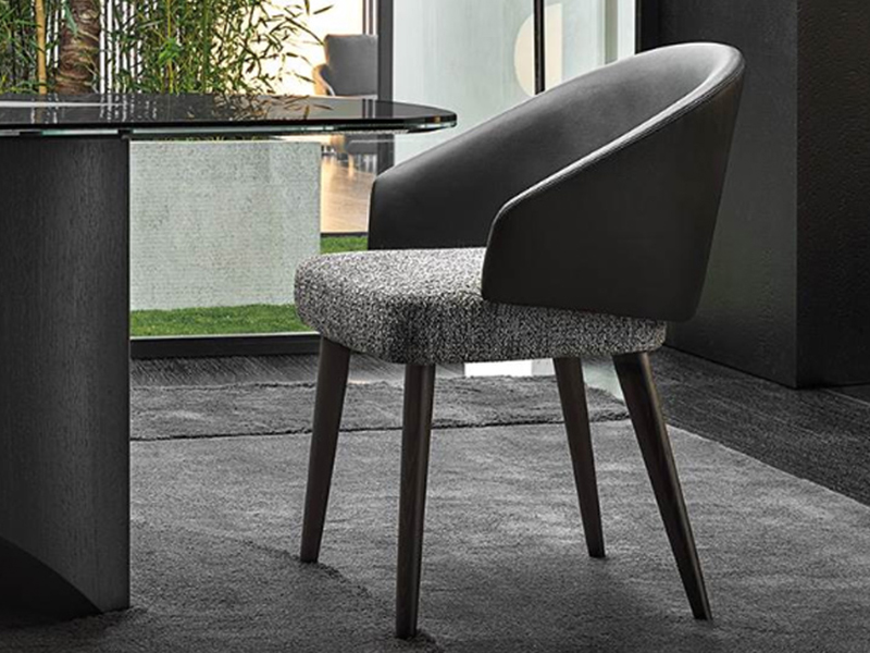 Luxury European Modern Fabric Dining Chair