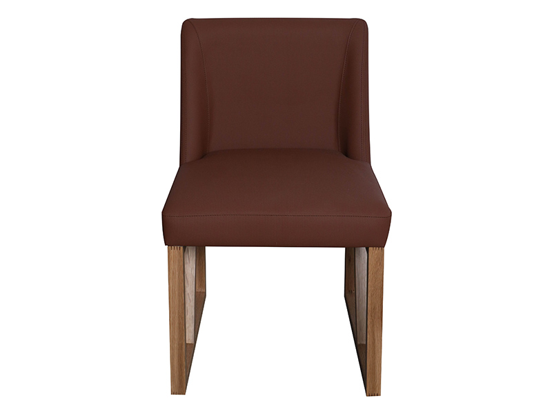 Luxury Oak Wood Base Fabric Desk Chair
