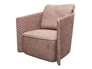 High Class Diamond Stitching Cover Leather Sofa 