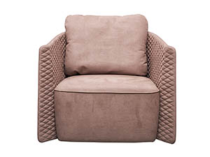 High Class Diamond Stitching Cover Leather Sofa 