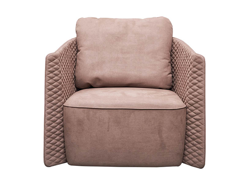 High Class Diamond Stitching Cover Leather Sofa 