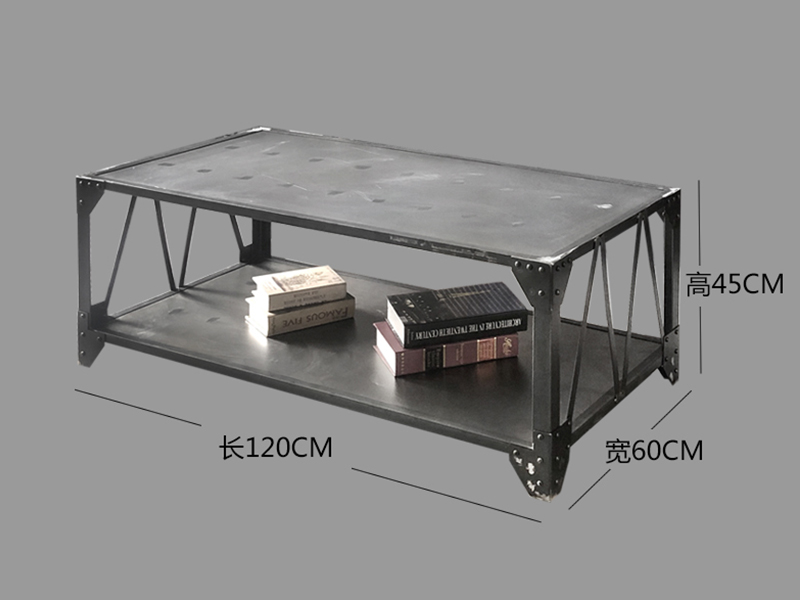  Industrial Metal Iron Coffee Table