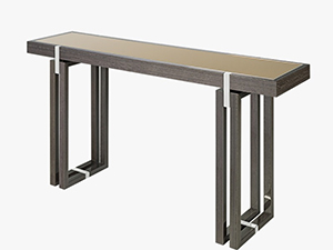 Stainless Steel Metal Base Console Table