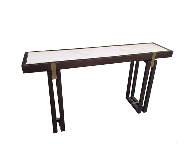 Stainless Steel Metal Base Console Table