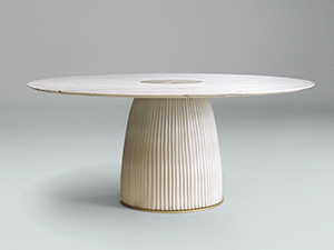 Hotel Restaurant Round Marble Dining Table