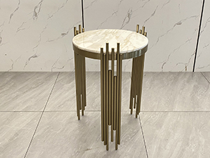 Luxury Gold Round Marble Table