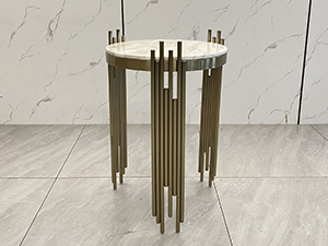 Luxury Gold Round Marble Table